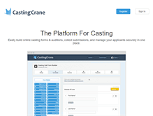 Tablet Screenshot of castingcrane.com